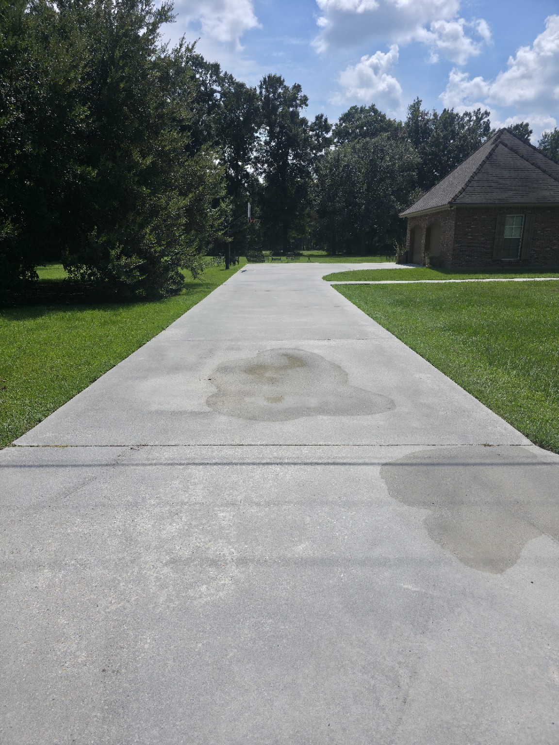 Driveway cleaning: after cleaning