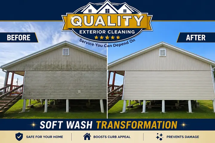 House soft washing before and after